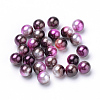 Rainbow Acrylic Imitation Pearl Beads OACR-R065-4mm-A12-1