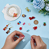 15Pcs 15 Styles Handmade Lampwork Beads LAMP-SC0001-89-3