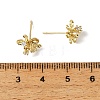Brass Cubic Zirconia Stud Earring Settings CU-CBA53F6-01G-3