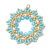 Seed Beads & Glass Beaded Pendants PALLOY-MZ01295-02-1