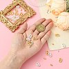 DIY Brass Cord Ends & Silicone Slide Charms Findings Kits KK-CJ0003-51-4