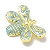 Rack Plating Brass Enamel Pendants KK-L224-040G-03-2