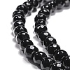 Black Stone Beads Strands G-I087-6mm-2