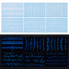 6 Sheets Luminous Paper Tattoo Stickers STIC-TAC0001-007A-1