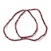 Electroplate Glass Beads Strands GLAA-F078-FR07-2