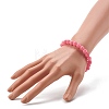 Natural Chalcedony Stretch Bracelet for Women Men Gift BJEW-JB06690-3