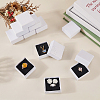Diamond Textured Paper Finger Ring Packing Boxes CON-WH0085-212B-4