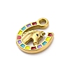 304 Stainless Steel Enamel Pendants STAS-B085-33G-2