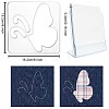 Acrylic Earring Handwork Template TOOL-WH0152-025-2