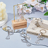 12Pcs Alloy & 304 Stainless Steel Robot & Rocket & Planet Keychains KEYC-FH00100-4
