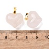 Natural Rose Quartz Pendants G-B188-04G-04-3