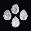 Natural Quartz Crystal Pendants G-N362-13G-1