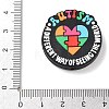 Autism Theme Silicone Beads SL-CBAF318-D03-3