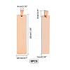 304 Stainless Steel Pendants STAS-UN0013-42RG-5