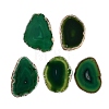 Dyed & Heated Natural Agate Slice Big Pendants GG-CBAAF67-02F-1