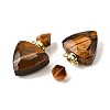 Natural Tiger Eye Perfume Bottle Pendants G-L623-10G-05-2