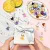 60Pcs 10 Colors Acrylic & Glass Pearl Pendant Decorations HJEW-YW00251-5