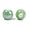 Glazed Porcelain Round Beads PORC-S489-8mm-09-3