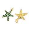 Brass Enamel Pendants KK-CBACBC6-05G-01-2