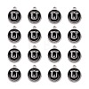 Platinum Plated Alloy Charms LS-ENAM-S118-02U-P-2
