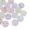 Marbled Stone Style Opaque Acrylic Beads OACR-G009-10-4