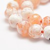 Faceted Natural Fire Crackle Agate Beads Strands G-F447-12mm-B03-3