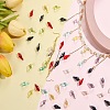 140Pcs 7 Colors Handmade Gold Sand Lampwork Beads LAMP-SZ0001-56-8