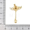 Brass Micro Pave Cubic Zirconia Pendants KK-B161-12G-03-3