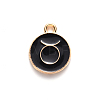 Alloy Enamel Pendants X-ENAM-S124-01B-08C-2