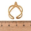 Starfish 304 Stainless Steel Cuff Ring Settings SA-CBA7DC2-01G-3