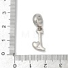 Brass European Dangle Charms KK-Z097-01I-GP-3