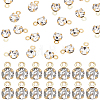 50Pcs Brass Pendants KK-BBC0025-91B-1