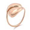 Open 304 Stainless Steel Finger Rings for Women RJEW-B070-01RG-1