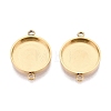 304 Stainless Steel Connector Cabochon Settings STAS-Q113-33A-G-1