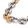 Vacuum Plating 304 Stainless Steel Infinity Link Chains Necklace STAS-E160-14GP-4