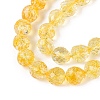 Crackle Transparent Glass Beads Strands GLAA-N068-04A-06-3