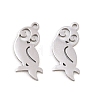 304 Stainless Steel Charms STAS-E521-07P-05-1