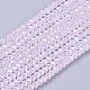 Electroplate Glass Beads Strands GLAA-F078-FR21-1