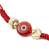 Adjustable Lanmpword Evil Eye Braided Bead Bracelet BJEW-JB11062-01-3