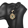 304 Stainless Steel & Natural Shell Dangle Earrings for Women EJEW-JE07213-01-2