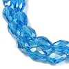 Transparent Electroplate Glass Beads Strands LS-EGLA-N013-T6mm-B17-3