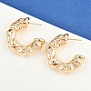 Brass Stud Earrings EJEW-H168-01G-1