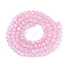 Baking Electroplate Glass Beads Strands DGLA-A039-J4mm-B26-2