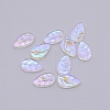 Handmade Luminous Top Drilled Gold Sand Lampwork Beads LAMP-CJC0004-36-1