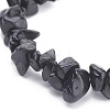 Natural Obsidian Chips Beaded Jewelry Set SJEW-JS01232-01-7