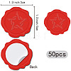 CRASPIRE 50Pcs Adhesive Wax Seal Stickers DIY-CP0010-16D-2