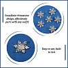 Christmas Alloy Rhinestone Lapel Pins JEWB-WH0028-135-4