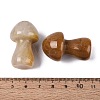 Natural Topaz Jade Mushroom Display Decorations G-Q602-03P-3