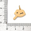 304 Stainless Steel Enamel Pendants STAS-Z189-09G-02-3
