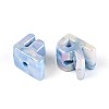 Rainbow Iridescent Opaque Acrylic Beads OACR-P010-22B-01-4